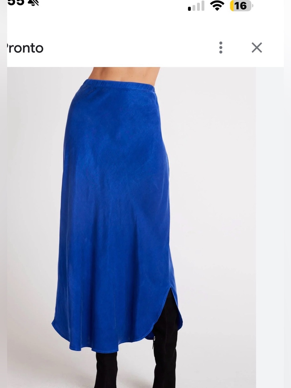 NWTs Bella Dahl Cobalt Blue Maxi Slip Skirt matching top available